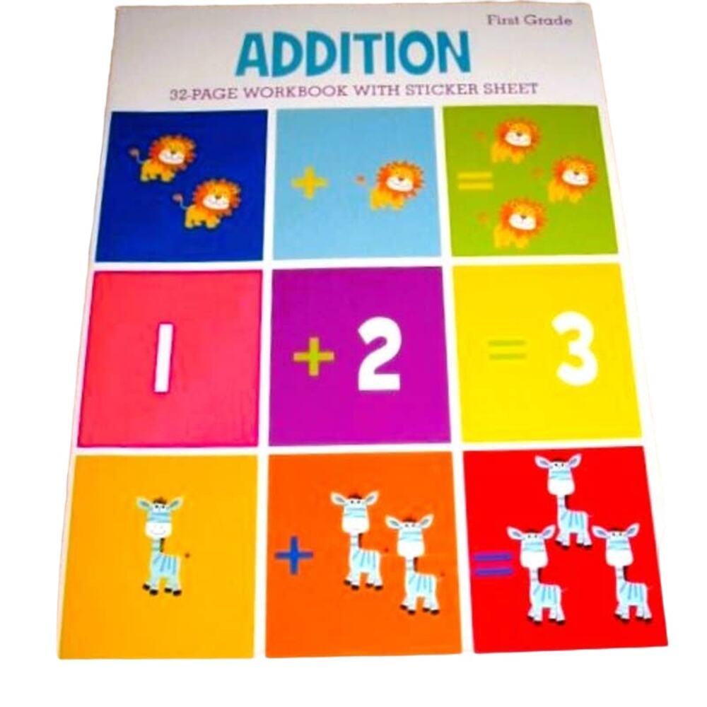 Clever Factory Addition Workbook 1st Grade 2016 Math Skills 32 pages Homeschool